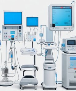 Hospital infrared thermometer forehead or temple