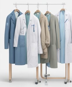 Alternative view of meta women's Lab coat