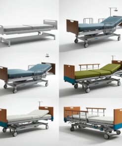 2 Crank SteelMedical Hospital bed with Driprod &Mattress