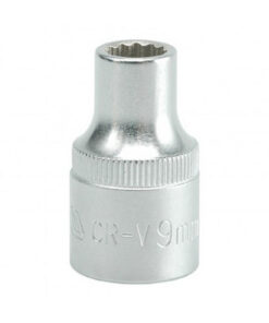Bi-hex Socket - 12 Point - Chrome Vanadium - 1/2" Connector - Standard Length - 9mm - YT-1271
