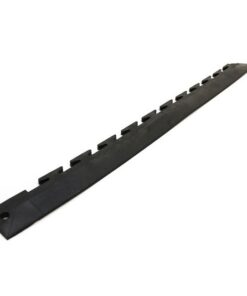 Edging for Kwiklok Interlocking PVC Floor Tiles - Recycled - 46.5 x 3 x 0.6 cm - Black - RUBKLR6