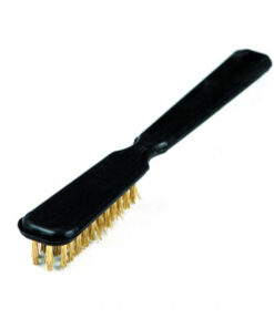 Suede Shoe Brush - Soft Brass Wire - Plastic Handle - Pack of 10 - F3503