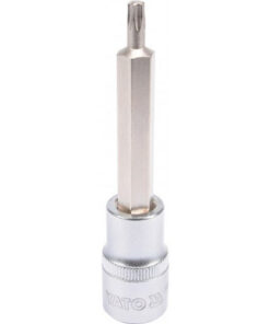 Torx Bit Socket - Male - Chrome Vanadium - 1/2" Connector - Long - T27 x 100mm - YT-04322