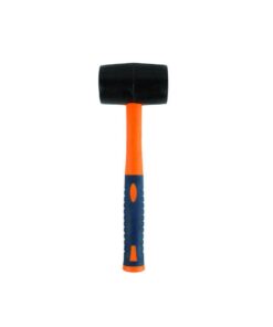 Rubber Mallet - Black and White Head Sections - Wood Handle - 780g - YT-4604