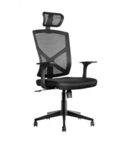Operators Chair - High Back - Prince - 127 x 65 x 67 cm - Mesh - Black - QZY-1865