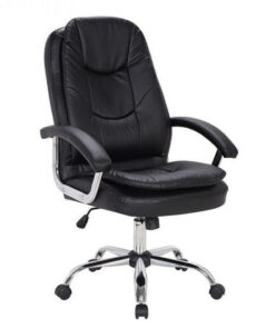 Office Chair - Mid-Back - Zodiac - 114 x 67 x 66.5 cm - Faux Leather - Black - BS-2085