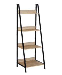 Bookcase - Kentucky - 146.5 x 46 x 52 cm - Oak and White - SJ-19129B