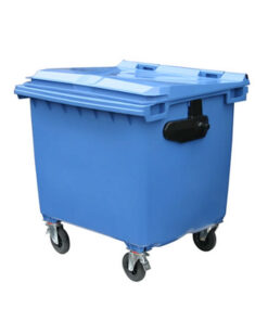 Bulk Wheelie Bin - 1100L - 4 Wheel - Plastic - Blue - 0181