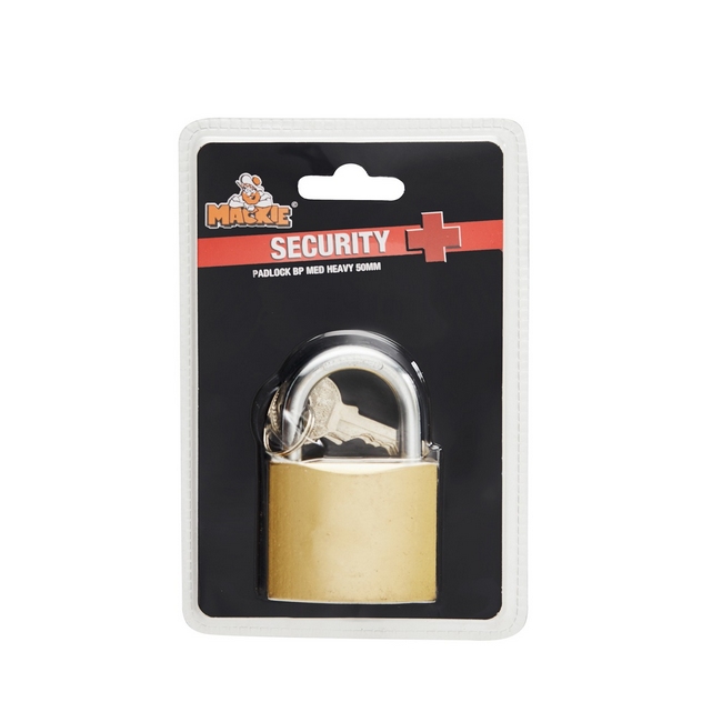 Padlock - Brass Plated - 50mm - 97031198