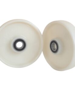 Pallet Truck Load Roller Replacement - With Bearings - Nylon - White - 200mm ⌀ - N200