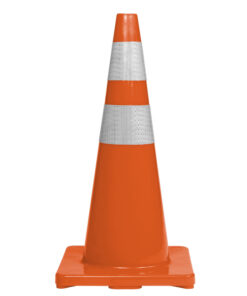Traffic Safety Cone - Gel Rubber - Flexi - Dayglo Orange - 75 cm - SXS339