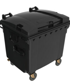 Wheelie Bin - Plastic - 4 Wheel - 1100L - Charcoal - Wheelie Bin 1100L-charcoal