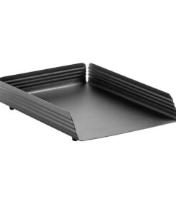 Letter Tray - Single - Fluted Steel Range - Metal - 35 x 25 x 6.5 cm - Colour Options - 531BL