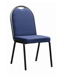 Office Chair - Banquet Side Chair - No Arms - Square Tube - 90 x 46 x 64 cm - SE020-blue