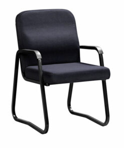 Office Chair - Economy - Arms - Skid Base - 87 x 56 x 64 cm - SE008-black