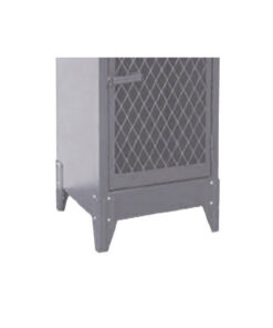 Steel Locker Feet - Set of 4 - Hammertone Grey - M07B110-grey