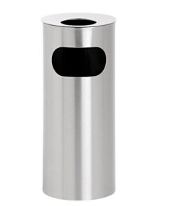 Ashtray Litter Bin - Stainless Steel - Coastal Grade - Non Rust - 240 Ø x 600 (H) mm - 506NR