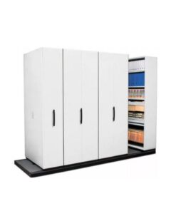 Steel Bulk Filer - Mobile Shelving - 11 Bay - 530 x 110 x 232 cm - Motorcraft Grey - 11BAY400