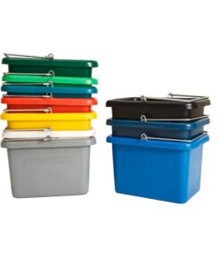 10L Plastic Bucket - With Steel Handle - Colour Options