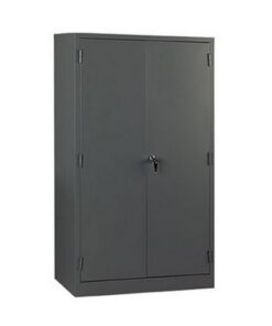 Steel Stationery Cupboard - Metal Storage Cabinet - 4 Shelves - Grey - 180 x 90 x 35 cm - SC350HG-grey