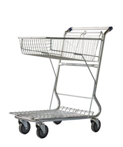 Steel Liquor Shopping Trolley - Large Metal Mesh - 160L