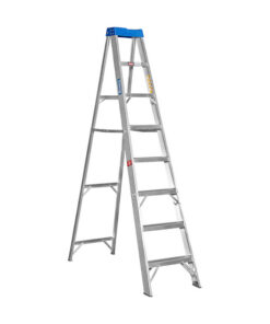 Aluminium Step Ladder - Single Sided - A-Frame - Medium Duty - SANS 50131 - 8-Step - 2.40m