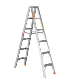 Aluminium Step Ladder - Double Sided - A-Frame - Heavy Duty Industrial - 6-Step - 1.80m