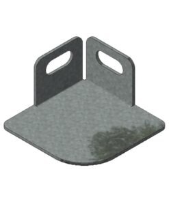 Bolted Shelving Steel Foot - Uni-Angle Single - Galvanised