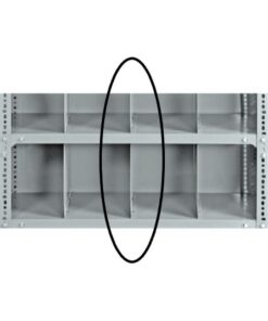 Bolted Shelving Steel Shelf Divider - Uni-Angle - Galvanised - 34.0 x 38.1 cm