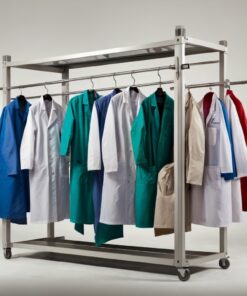 Alternative view of meta lab coats embroidered