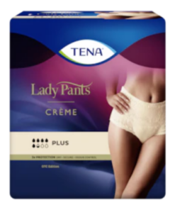 TENA Lady Pants Plus High Waist Crème - Incontinence Underwear