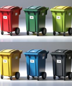 Violet 240 liter wheelie bin