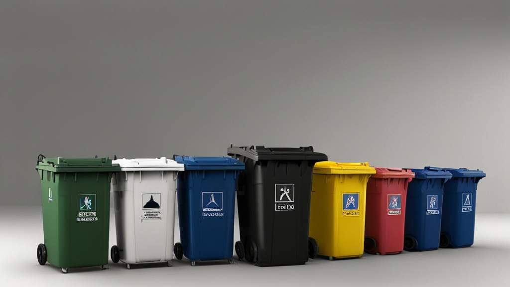 180 litre black wheelie bin