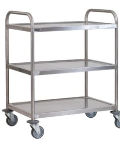 3 tier tea/food trolleys Grade 18/8 stainless
