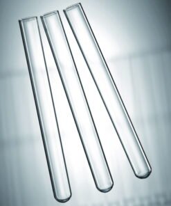 Scherf Test Tubes, 100 × 16 mm, Wall 0.5-0.6 mm, Boro 5.1 Glass, With Rim, Round Bottom, Pack of 100
