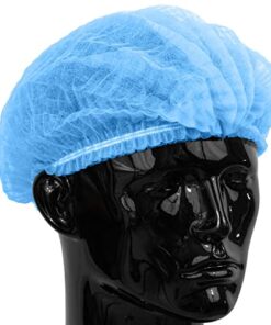 plastic mop caps blue medium