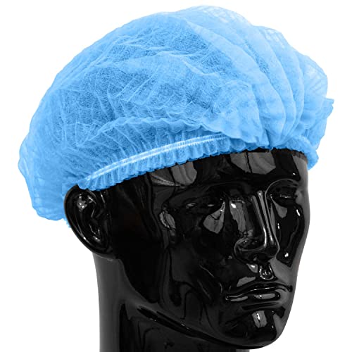 plastic mop caps blue medium