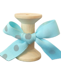 No 122 – Aqua Grey Dot 15mm