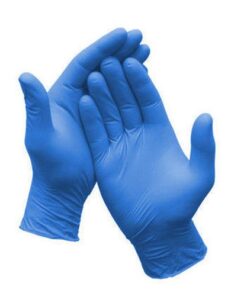 Blue Nitrile Gloves golden hands examination nitrile gloves