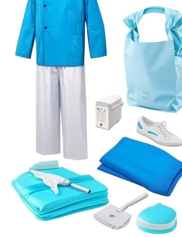 Disposable mop capss - White/Clear (100's) 10gms