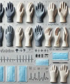 long cuff latex High risk exam ination gloves