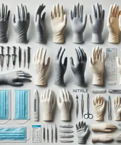 large vinyl High risk exam gloves