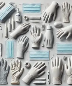 latex medical examination disposable hand gloves