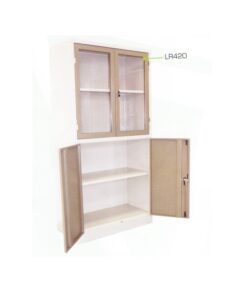 Alternative view of Instrument Cabinet two shelves two metal doors