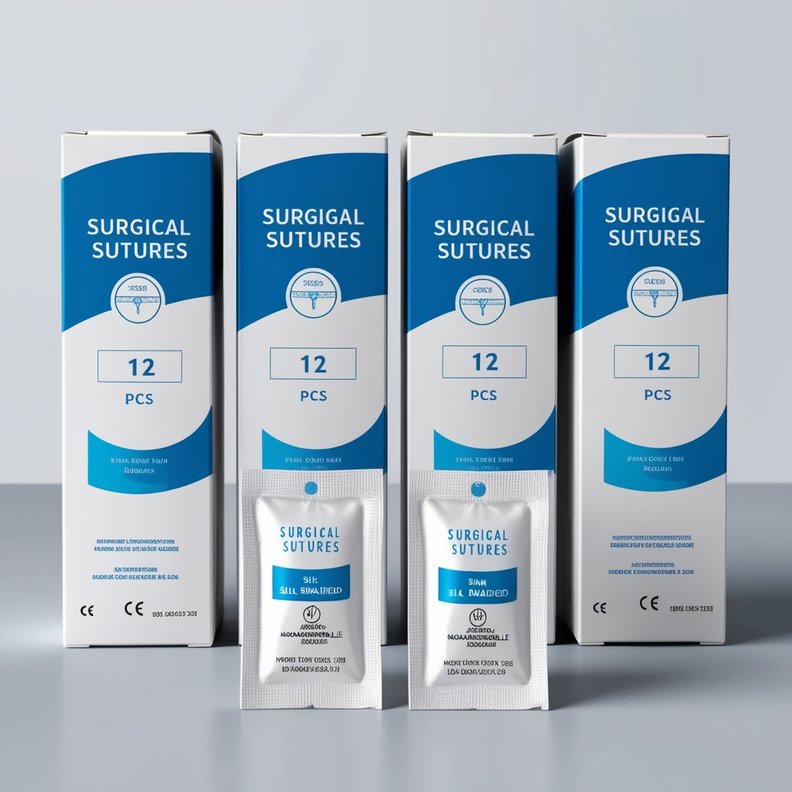 Suture PGA Size/USP Size 4/0