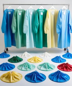 Disposable STERILE REINFORCED surgical gown - 1 unit (50gsm)