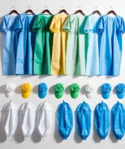 Disposable STERILE REINFORCED surgical gown - 1 unit (50gsm)