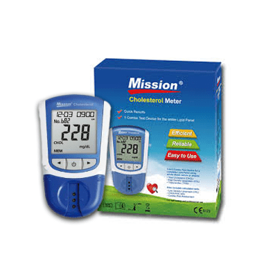 Mission 3 IN 1 Cholesterol Meter-Full Lipid panel(No strips included)