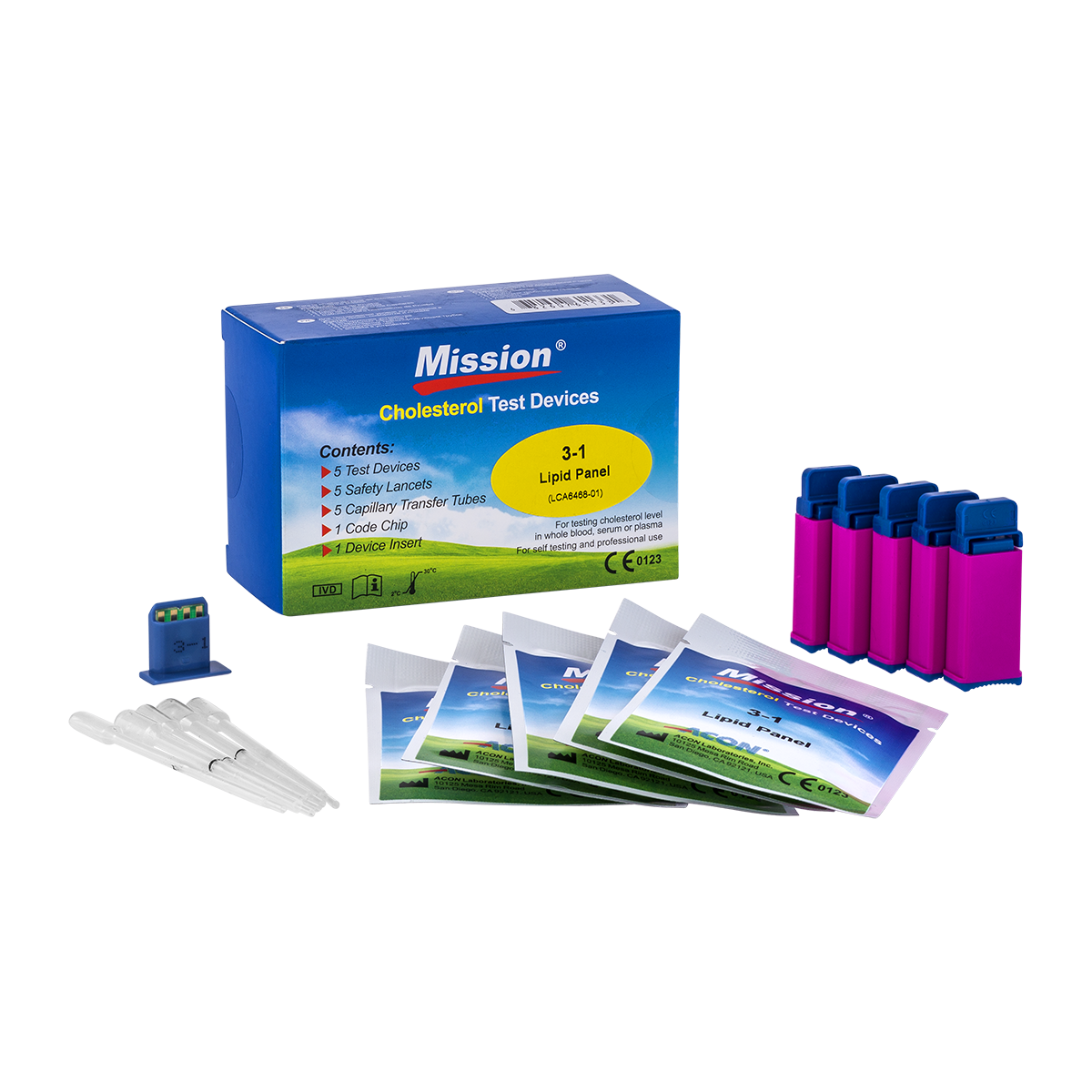 Mission Optical 3-1 lipid Panel Strips 5's