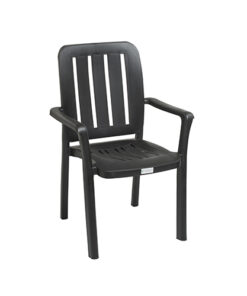 Olivia High Back Chair- Black
